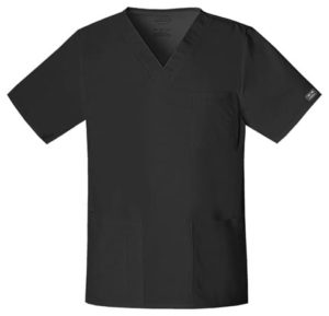 Premium Workwear Unisex Scrubs Top Black