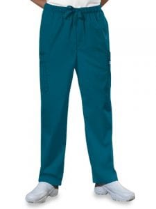 Premium Workwear Mens Drawstring Scrubs Pant Caribbean Blue