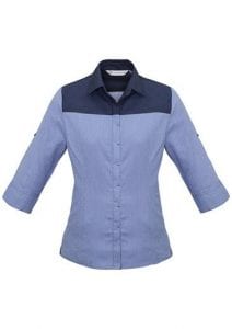 Ladies 3/4 Sleeve Havana Shirt Worn