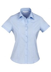Cheron Ladies Short Sleeve Shirt Blue