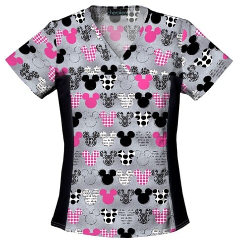 Mickey Mouse V-Neck scrub Top - 6875C 