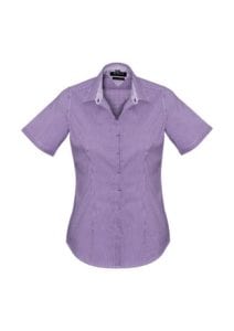 Newport Ladies Short Sleeve Shirt Purple Reign