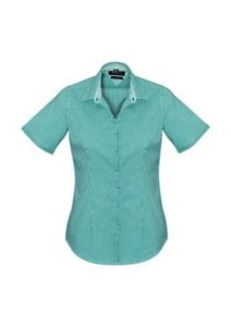 Newport Ladies Short Sleeve Shirt Eden Green