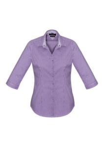 Newport Ladies 3/4 Sleeve Shirt Purple Reign
