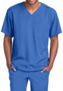 Structure Scrub Top New Royal