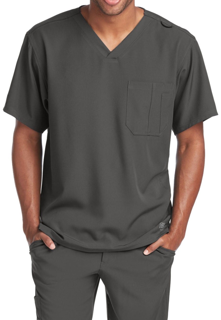 Gray hotsell scrub top