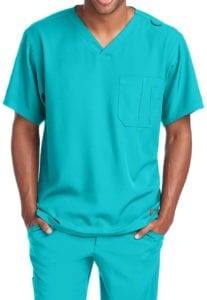 Structure Scrub Top Teal